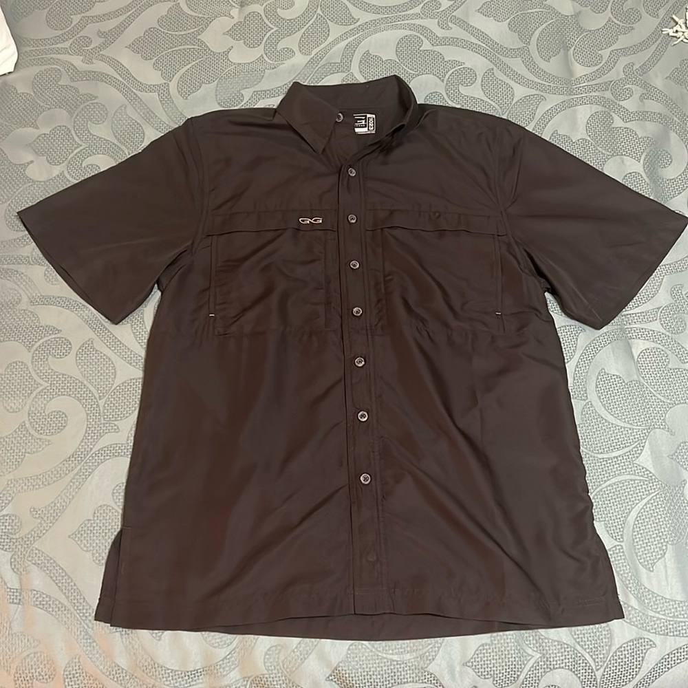 Gameguard Medium Brown Button Down Shirt